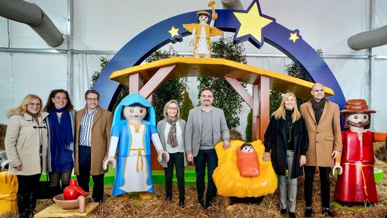 Inauguración del Belén gigante de Playmobil de Móstoles
