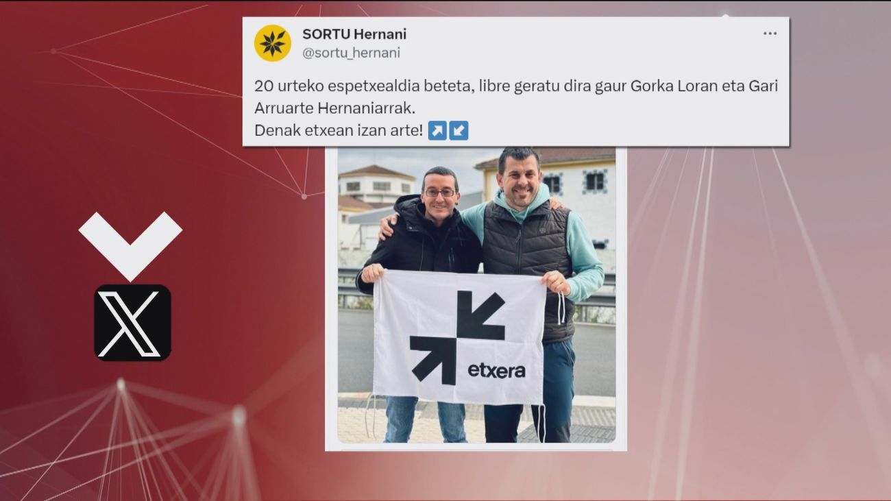 Sortu celebra la puesta el libertad de dos etarras que intentaron volar un tren de pasajeros en Chamartín en las navidades de 2003
