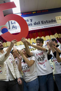 Los quintos premios, muy repartidos en Madrid