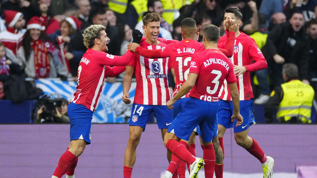 1-0. El Atlético sigue vivo en Liga tras un sufrido encuentro ante el Sevilla