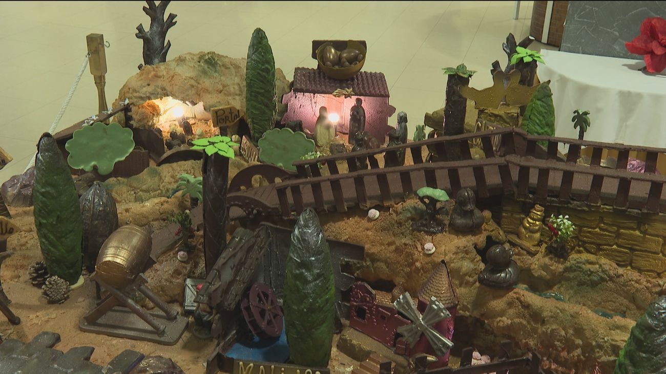 Valdemoro tiene el belén más dulce, y es de chocolate