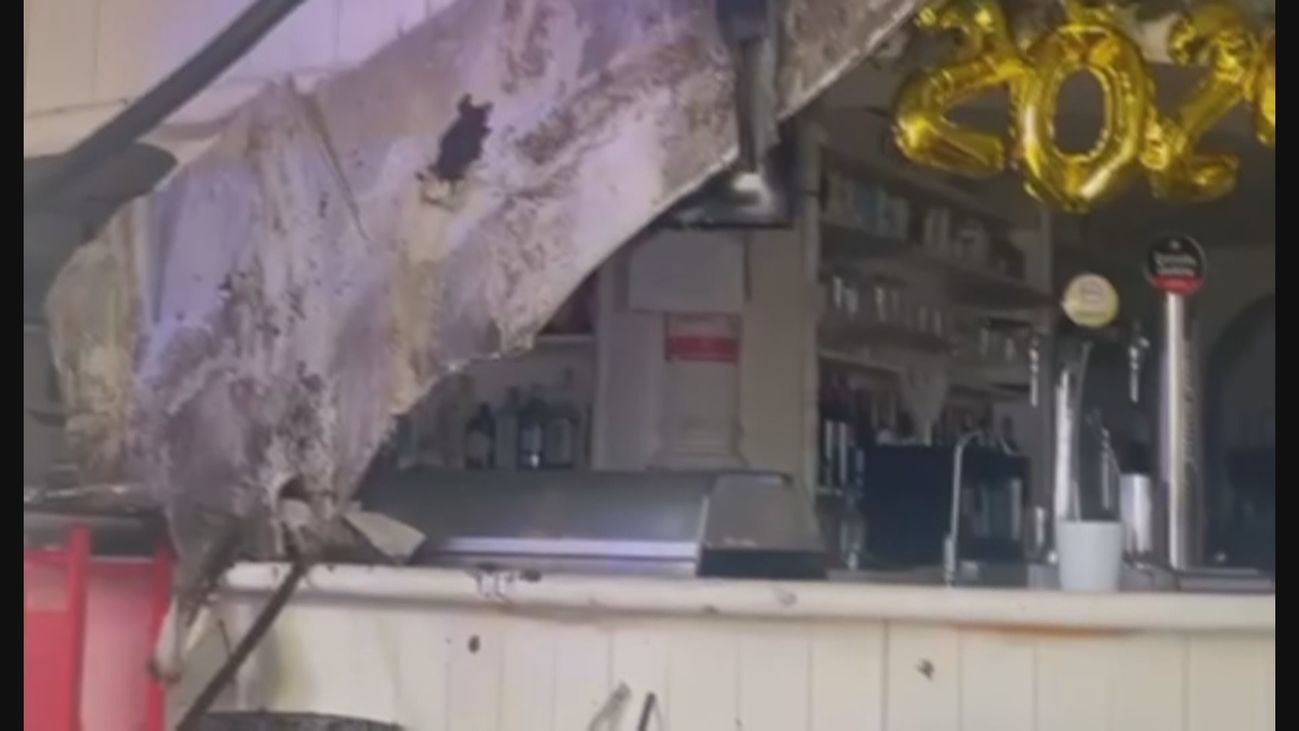 Arde la cafetería de la familia Poty mientras estaban su madre y hermanos dentro