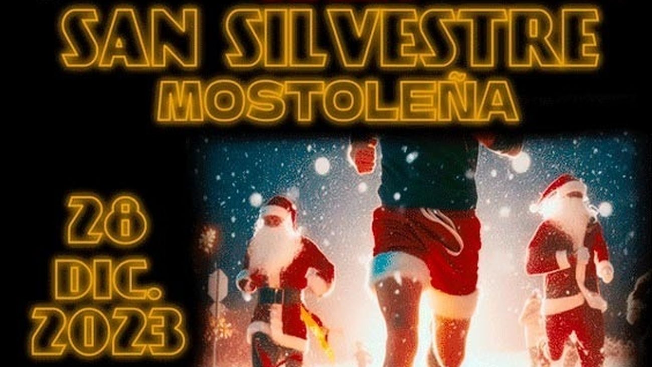 Cartel de la San Silvestre mostoleña