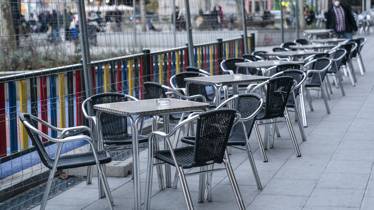 Una terraza en la calle de Gaztambide