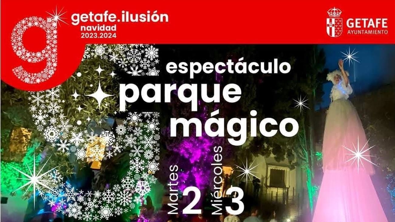 Miles de destellos brillantes en el 'Parque Mágico' de Getafe