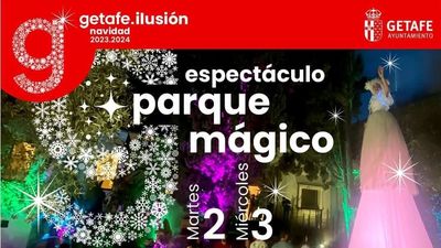 Miles de destellos brillantes en el 'Parque Mágico' de Getafe
