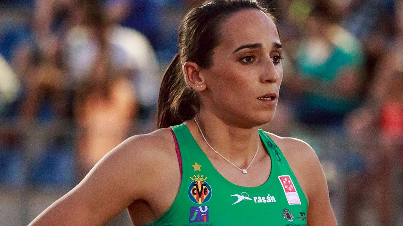 La saltadora madrileña Patricia Sarrapio en el World Challenge Meeting Madrid 2017de Moratalaz