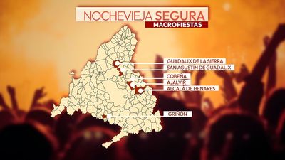 Siete municipios madrileños albergarán macrofiestas para celebrar esta Nochevieja