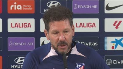 Simeone: "Siempre miramos primero para abajo y luego a los que tenemos por delante"