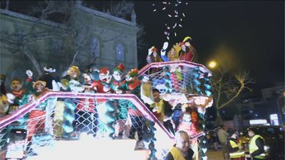 Los  Reyes reparten alegría en Chamartín