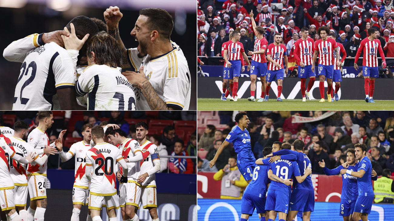 Los cuatro equipos madrileños de Primera División