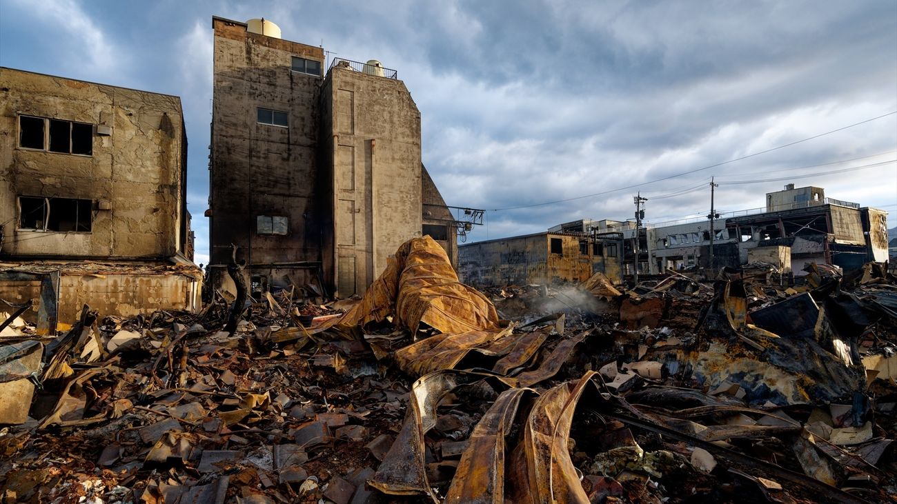 Daños materiales en la ciudad de Wajima, en la prefectura de Ishikawa, tras el terremoto
