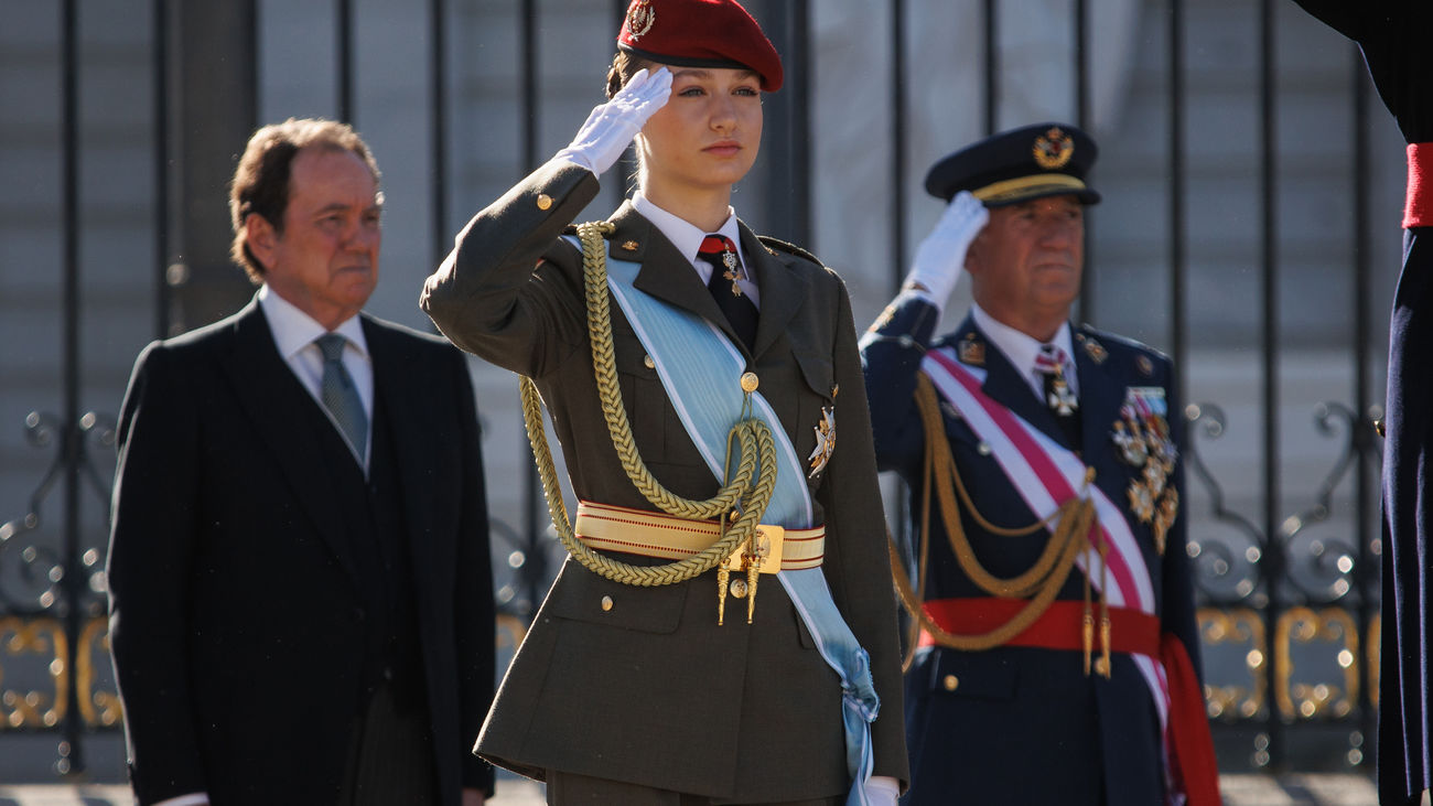 La Princesa Leonor durante la Pascua Militar