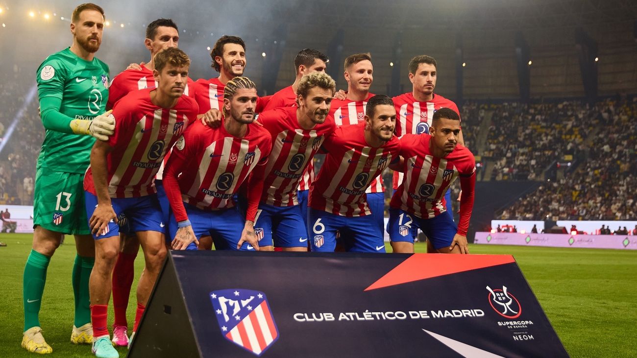 Esta es la alineación del Atlético de Madrid contra el Real Madrid