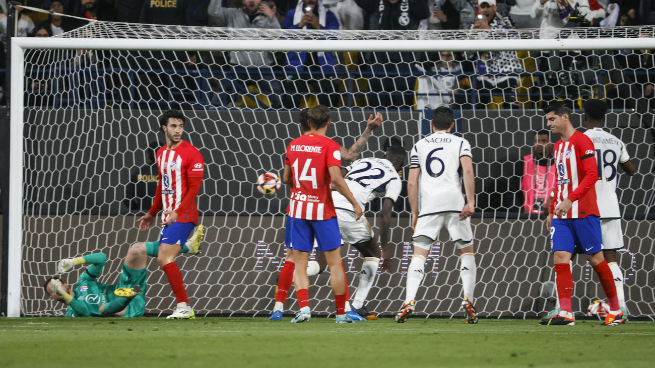 Gol de Rudiger al Atlético de Madrid