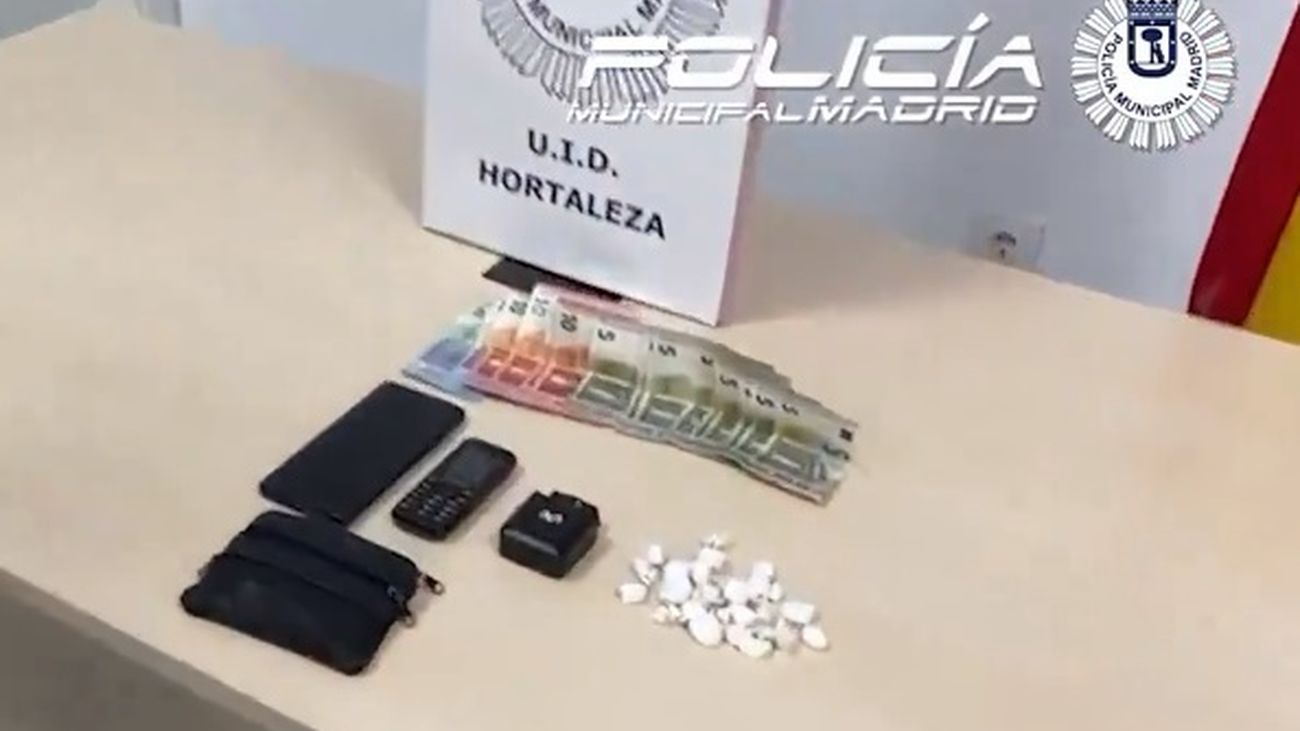 Detenido en Sanchinarro un conductor con 14 dosis de cocaína