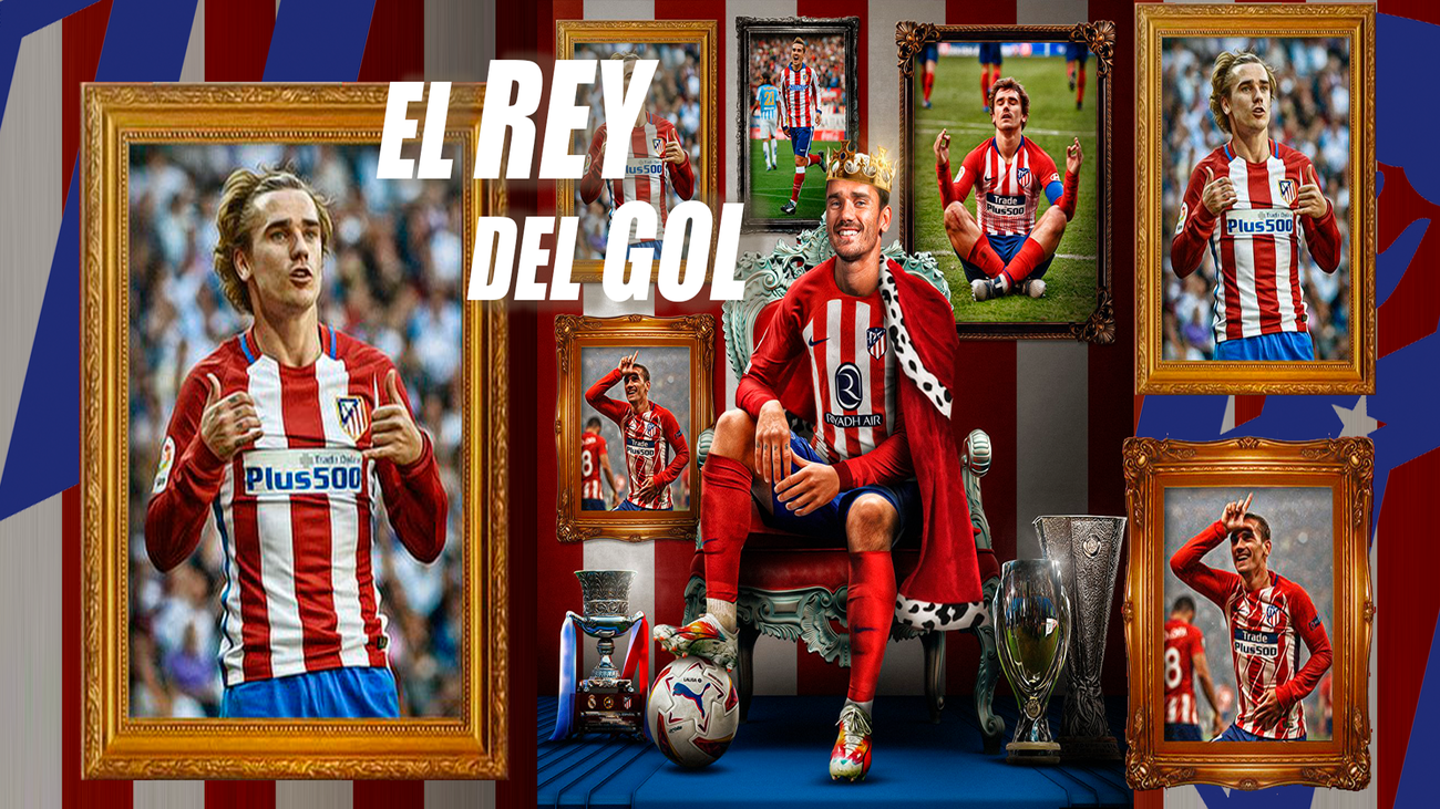 Griezmann, máximo goleador de la historia del Atlético de Madrid