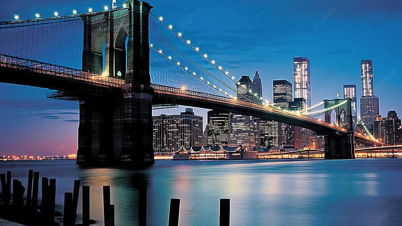 Los arcos del puente de Brooklyn se iluminan por primera vez en 40 años