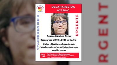 Se busca a Susana Sánchez, una mujer de 32 años desaparecida en Cuatro Vientos