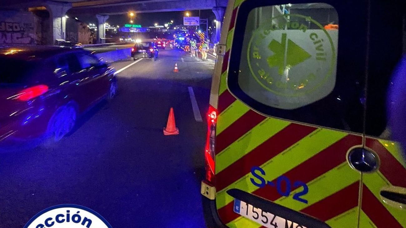 Cinco heridos por un accidente de tráfico múltiple en Alcorcón