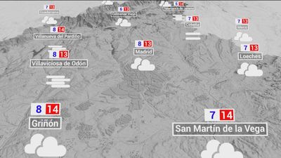 El tiempo en Madrid este lunes: lluvias débiles y temperaturas en ascenso