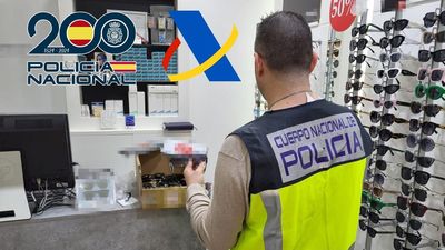 La Policía intercepta falsificaciones de gafas de sol valoradas en 43.000 euros que vendía una cadena de ópticas