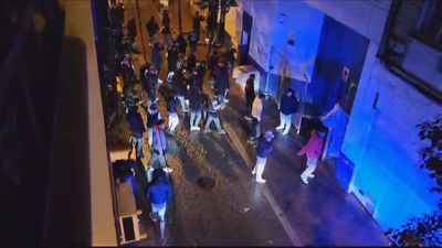 Homenaje trinitario en la calle Topete