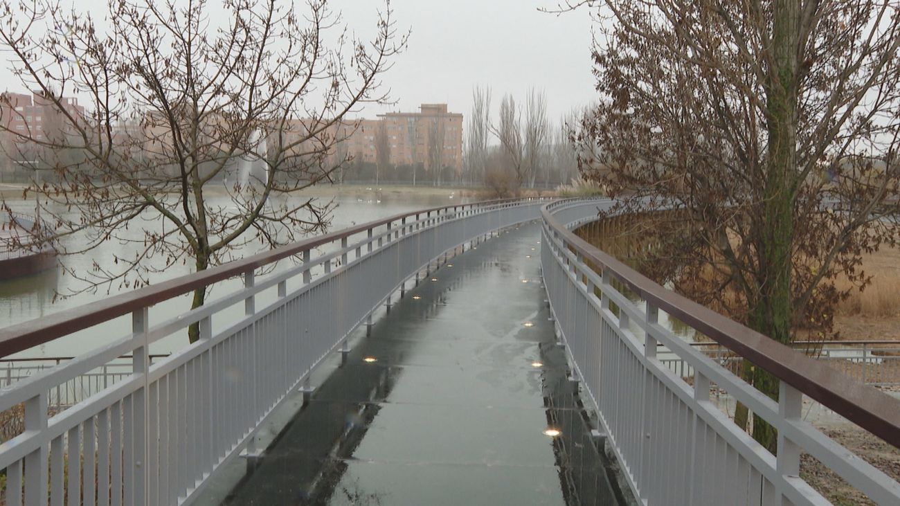 El Parque Forestal de Valdebernardo cuenta con nueva pasarela y mirador