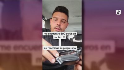 La buena acción que se hizo viral: Un taxista se encuentra 600 euros y los devuelve a su dueña