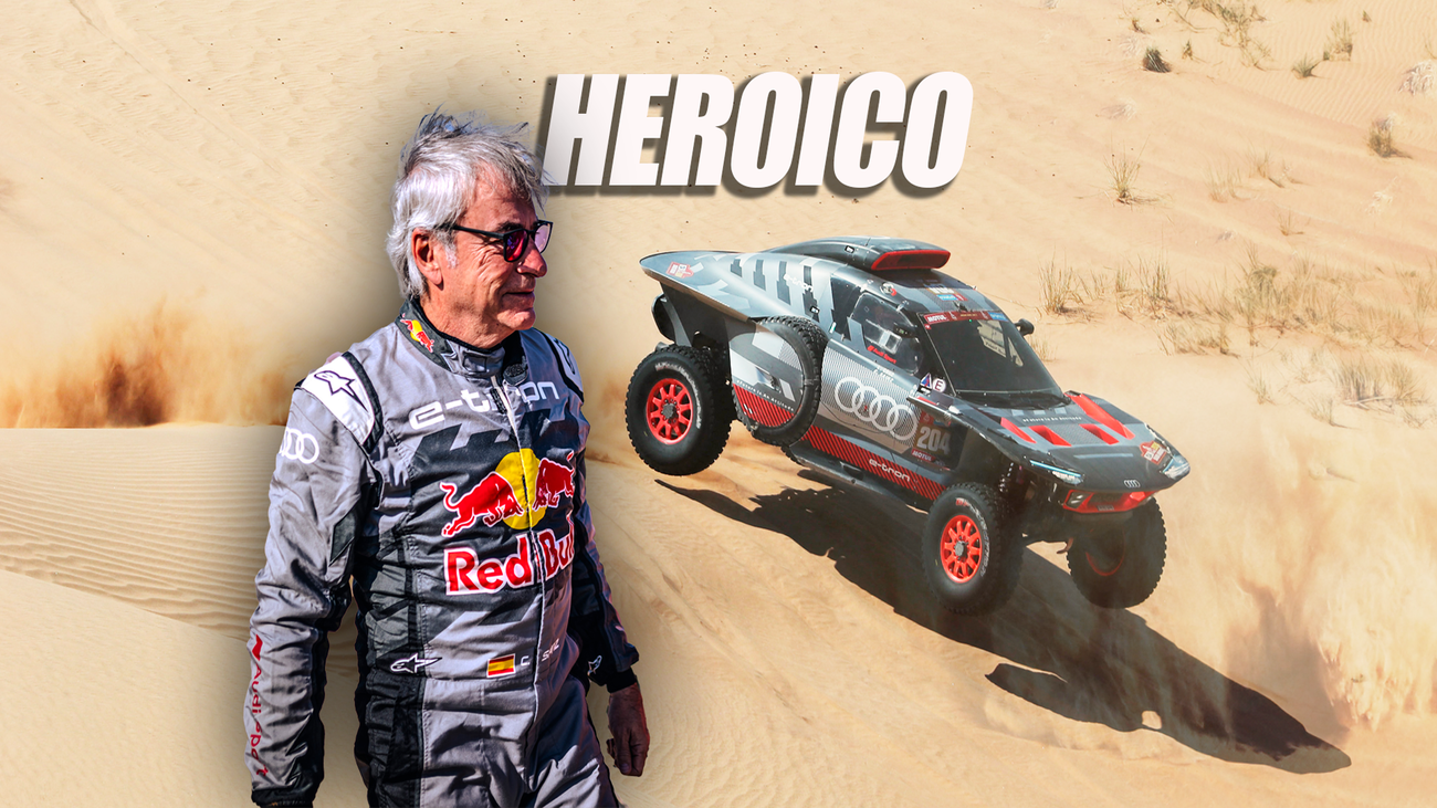 Susto para Carlos Sainz en el Dakar y Loeb está ya a 13 minutos