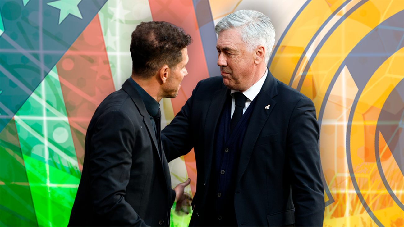 Simeone y Ancelotti pasan de polémicas sobre el pasillo al Real Madrid