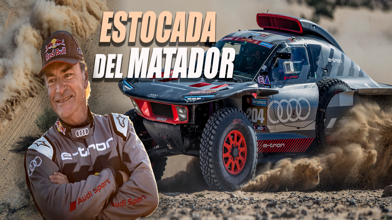 Carlos Sainz se pasea sobre una maratón de piedras y roza su cuarto Dakar tras una avería de Loeb