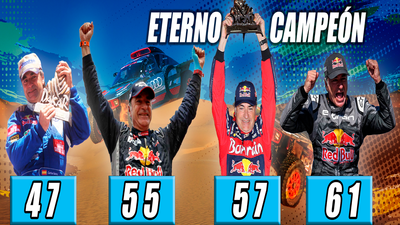 Carlos Sainz, tetracampeón del Rally Dakar a sus 61 años