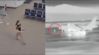 Muere un pasajero succionado por la turbina de un avión en plena pista
