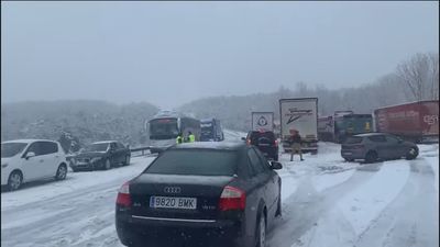 Rescatan a 600 personas atrapadas por la nieve en Soria tras el paso de la borrasca Juan