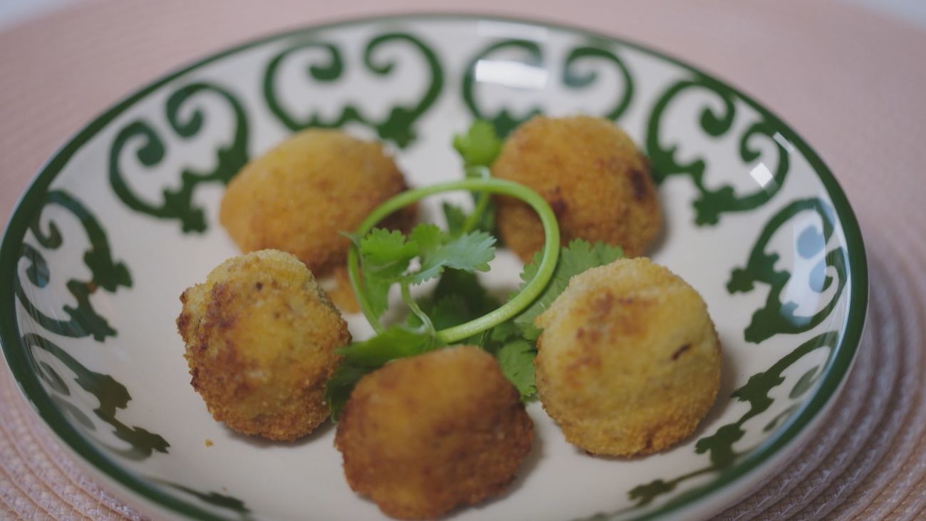 Sabor a Madrid: croquetas de puerro y bacon ahumado en Bustarviejo