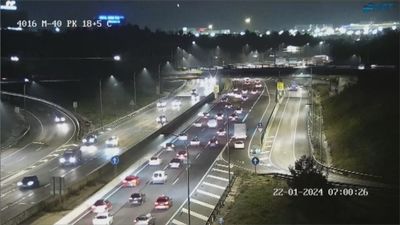 Choque frontal en la M-40 , cerca de Mercamadrid