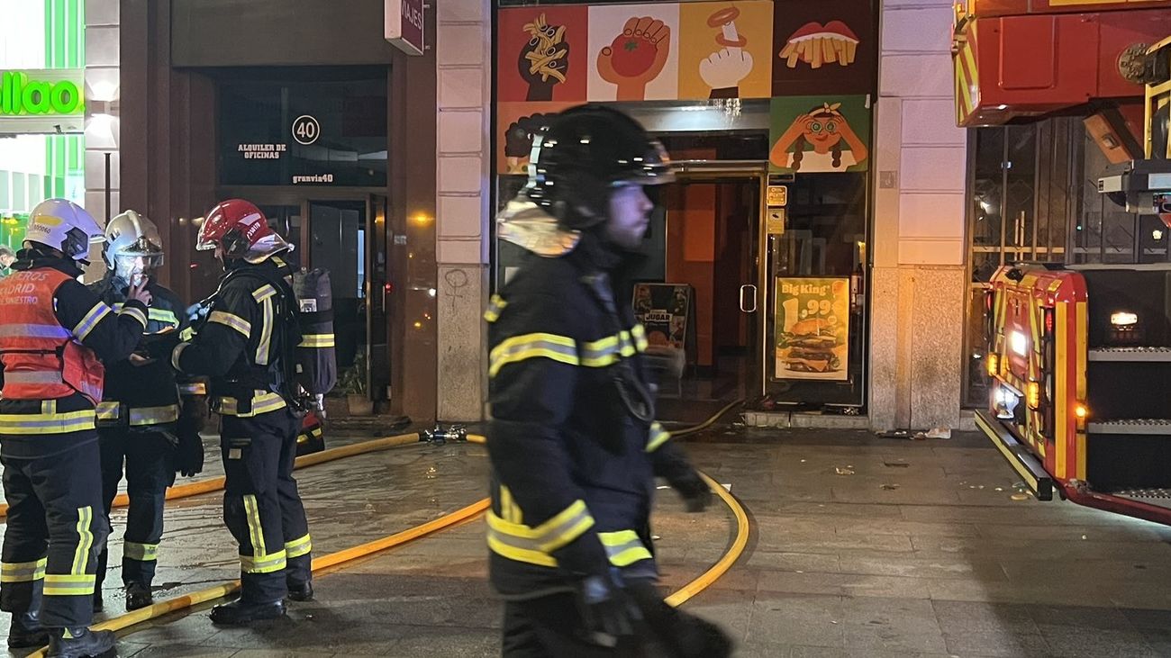 Extinguido un incendio sin heridos en un restaurante de Gran Vía