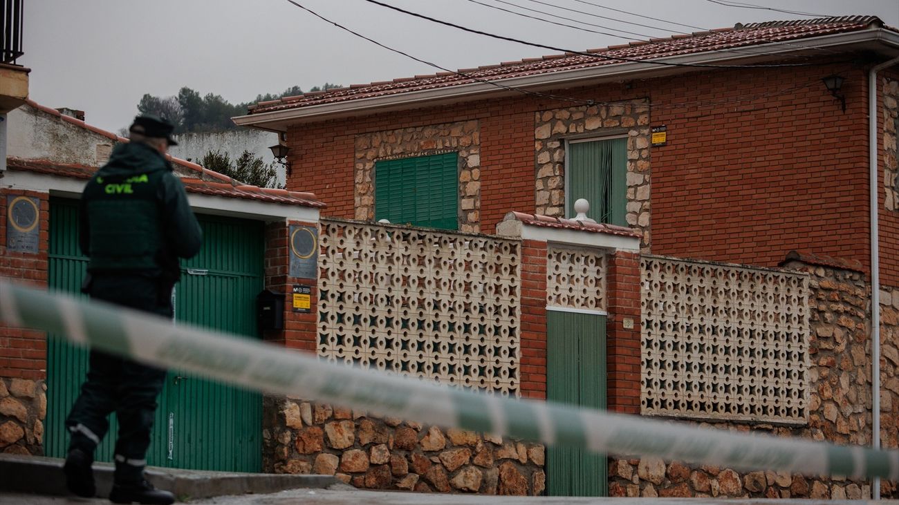 Casa donde aparecieron los cuerpos de tres hermanos de Morata de Tajuña