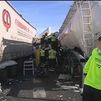 Tres muertos y 15 heridos en un accidente múltiple en la A-4 a causa de la niebla