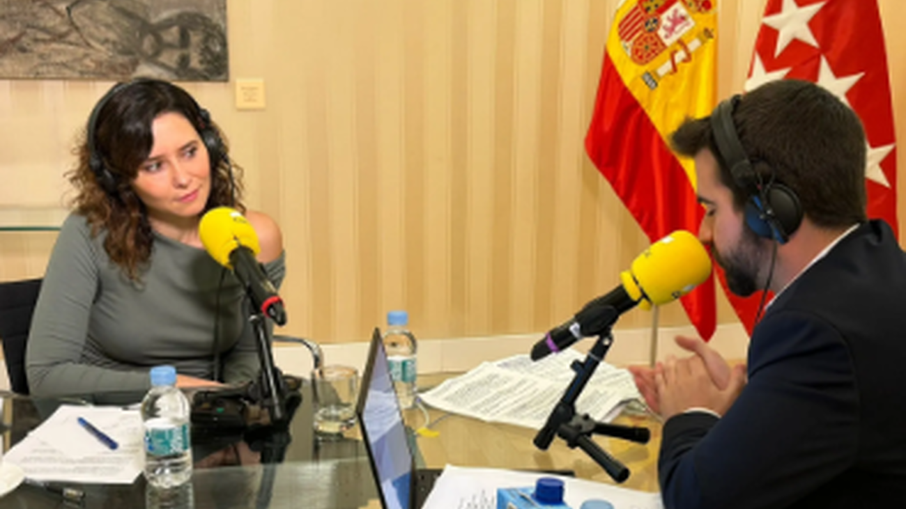La presidenta regional, Isabel Díaz Ayuso en Catalunya Ràdio