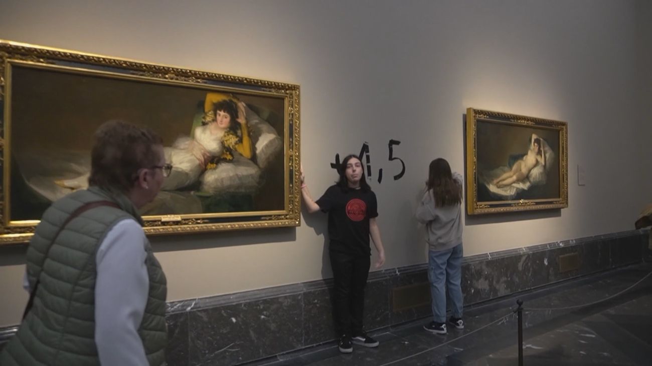 El Prado informa a la juez de los costes "intangibles" de la protesta de Futuro Vegetal ante 'Las Majas' de Goya