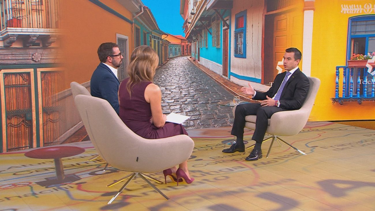 Daniel Noboa, en Telemadrid: "Las instituciones están volviendo a ser respetadas pero vamos a necesitar ayuda internacional"