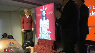 Polémica por el cartel de la Semana Santa de Sevilla 2024 con un Cristo resucitado