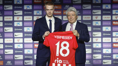 Vermeeren, presentado en el Atlético de Madrid: "Es el mejor equipo y el mejor momento para dar este paso"