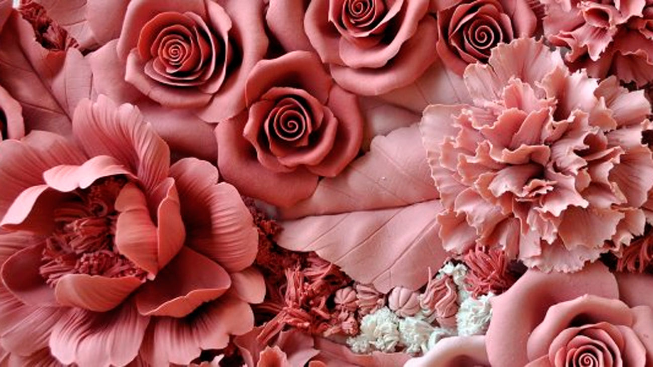 Una de las obras de porcelana de Noemí Iglesias