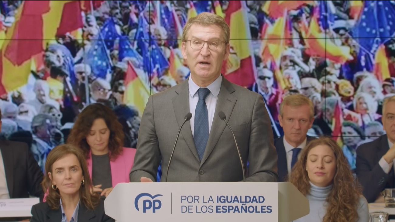 Feijóo avisa: "España no va a amnistiar a PSOE"
