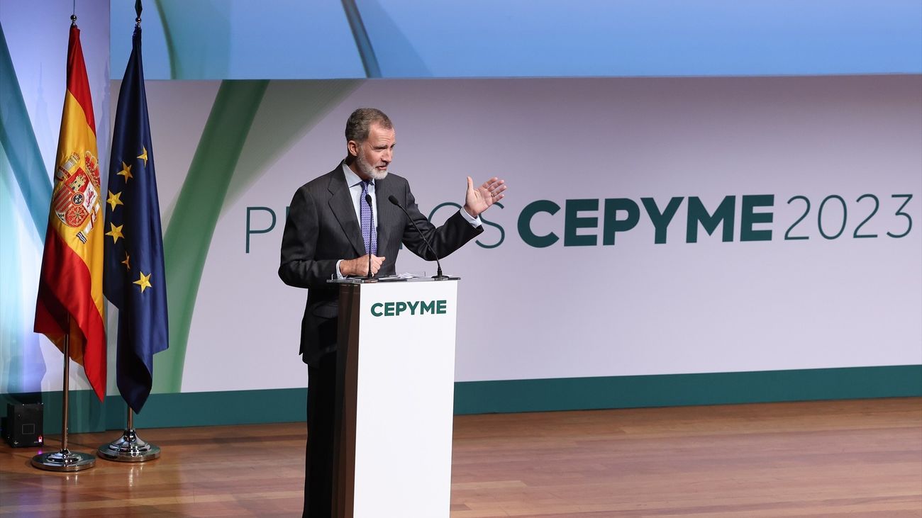 El Rey, en la entrega de los premios de la pequeña y mediana empresa
