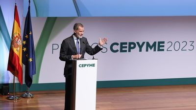 El Rey, en la entrega de los premios de la pequeña y mediana empresa