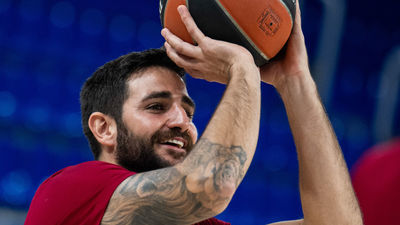 Rubio completa su primer entrenamiento en el Barça bajo una gran expectación